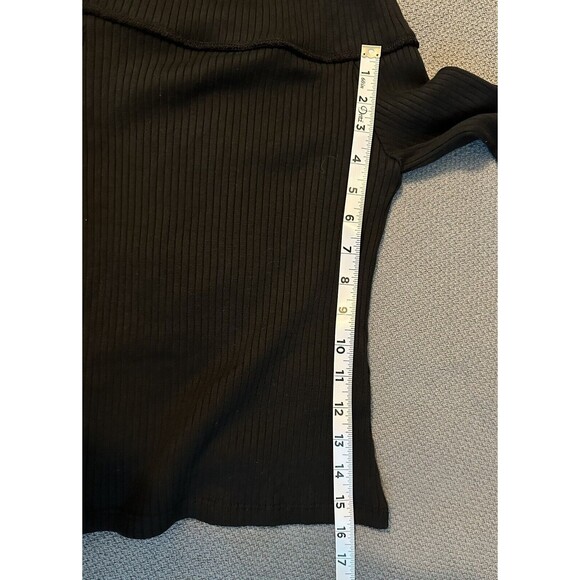 MADEWELL Women's Off Shoulder Black Long Sleeve Top SIZE‎ XXS NWT - Picture 6 of 7